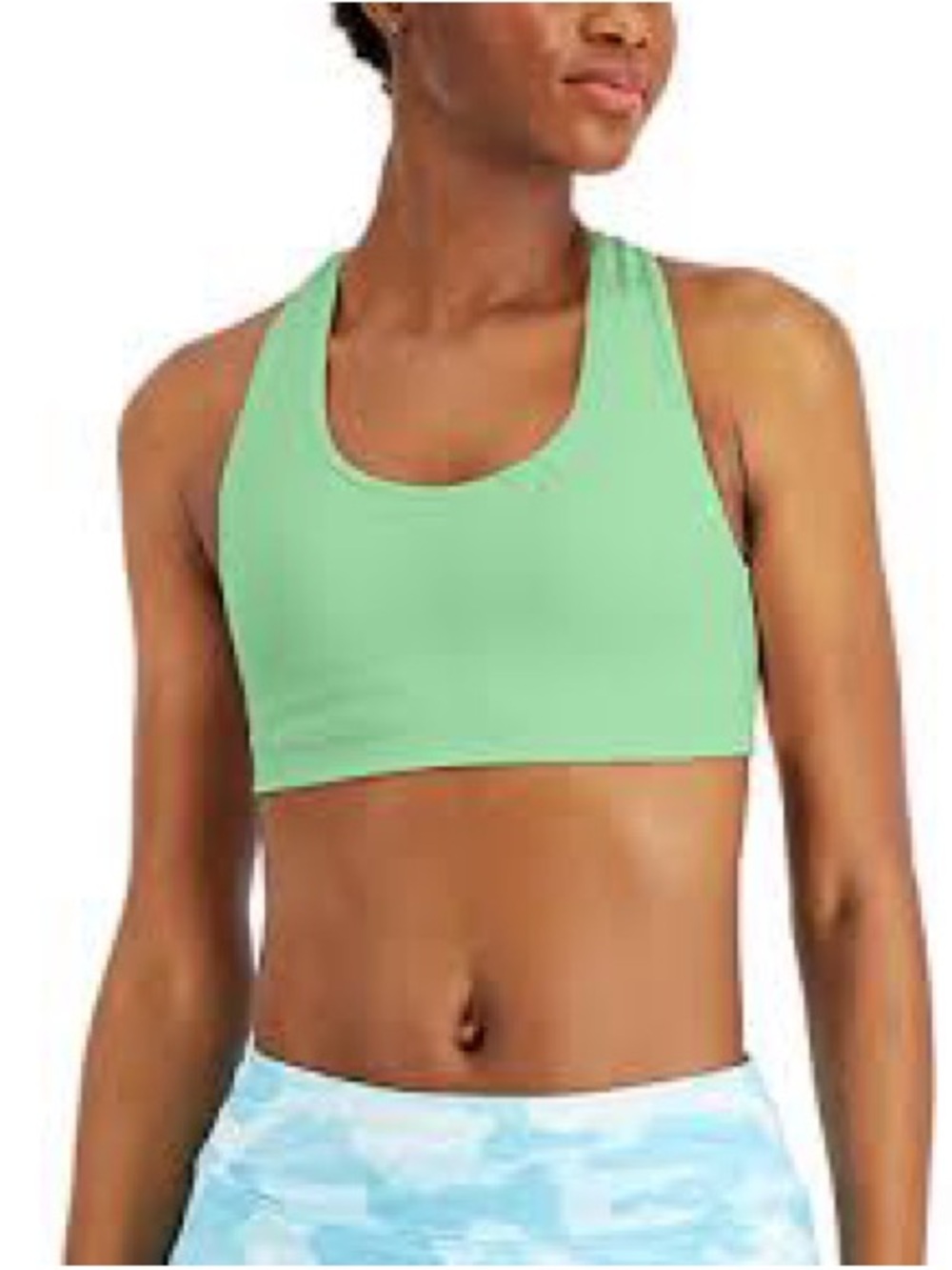 Zella Mint Green Racerback Seamless Sports Bra